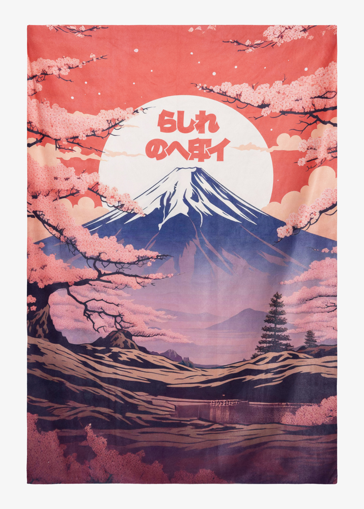 JAPANESE SUNRISE BEACH TOWEL