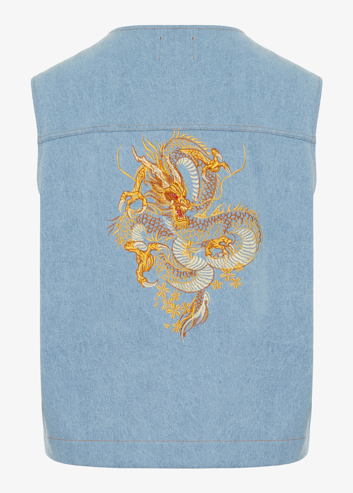 DRAGON DENIM GILET