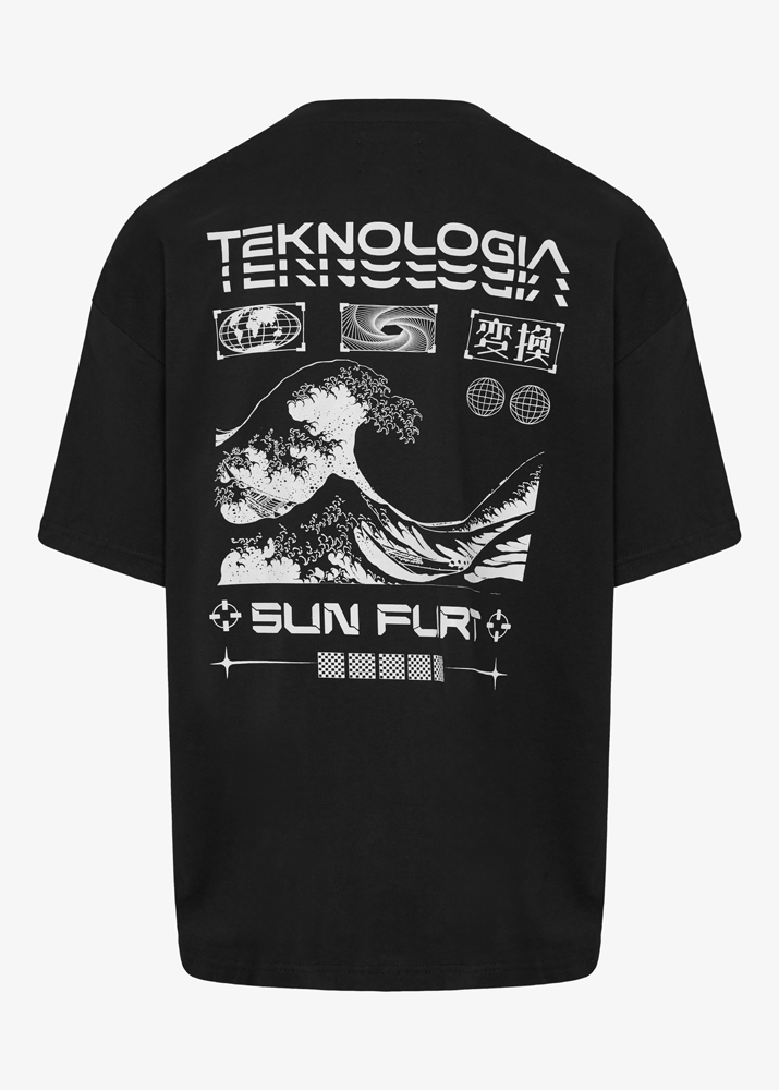 BLACK TECHNOLOGIA OVERSIZED T-SHIRT