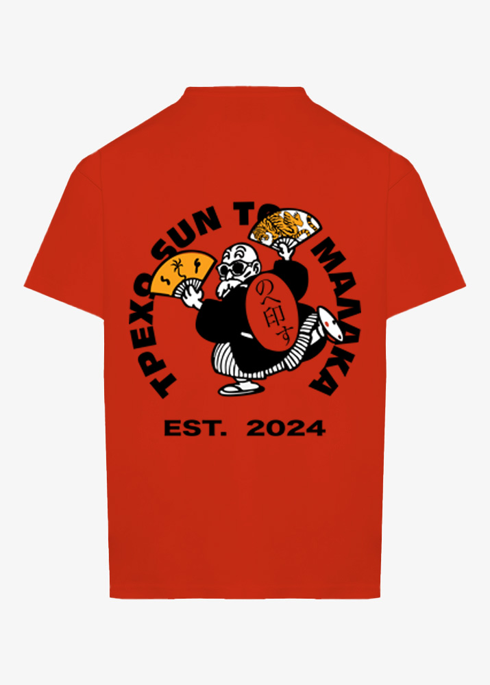 RED ΤΡΕΧΩ SUN ΤΟΝ ΜΑΛΑΚΑ T-SHIRT