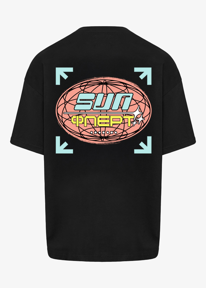 BLACK SUN ΦΛΕΡΤ OVERSIZED T-SHIRT
