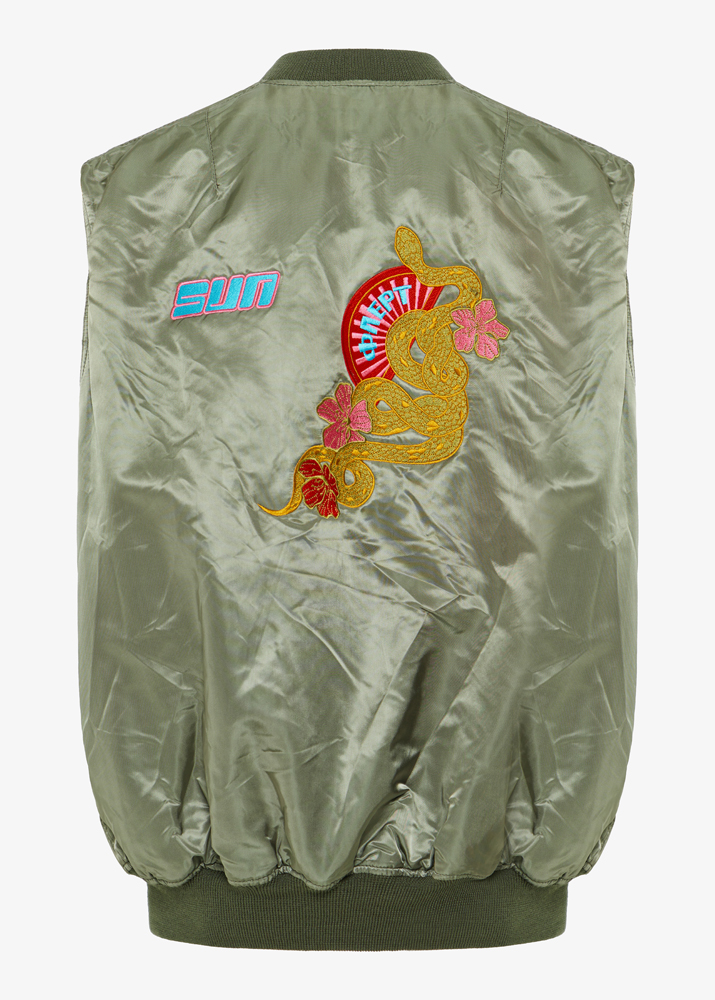 OVERSIZED BOMBER GILET