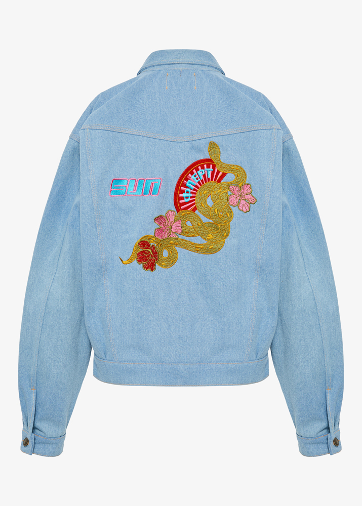 SNAKE DENIM JACKET