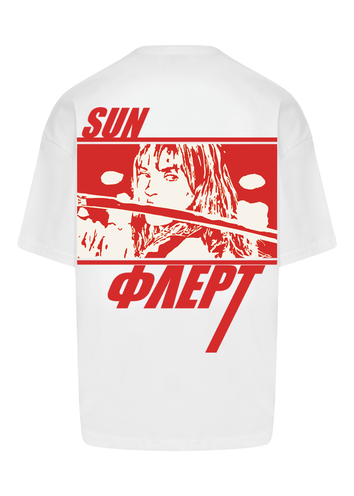 WHITE KILL BILL OVERSIZED T-SHIRT