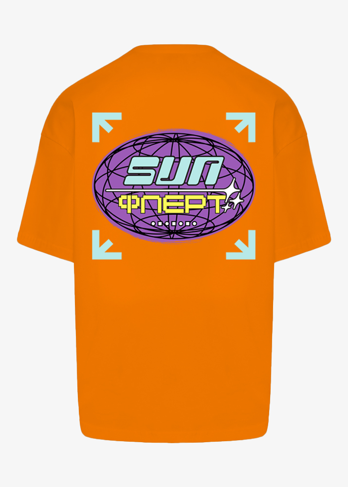 ORANGE SUN ΦΛΕΡΤ OVERSIZED T-SHIRT