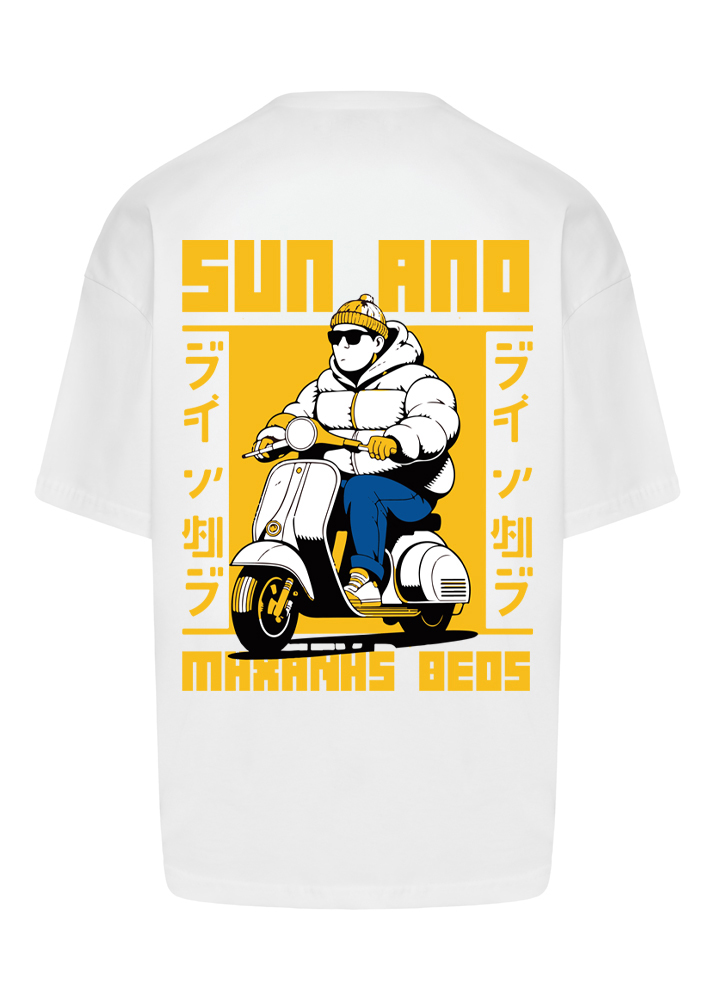 WHITE SUN ΑΠΟΜΗΧΑΝΗΣ ΘΕΟΣ T-SHIRT