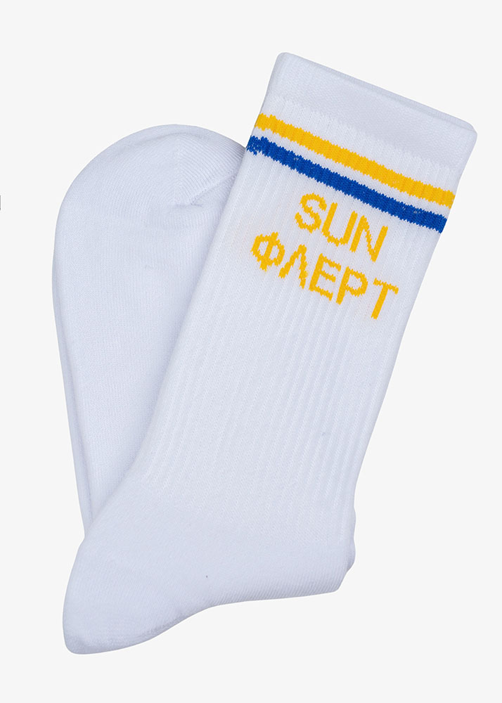 SUN SOCKS WHITE