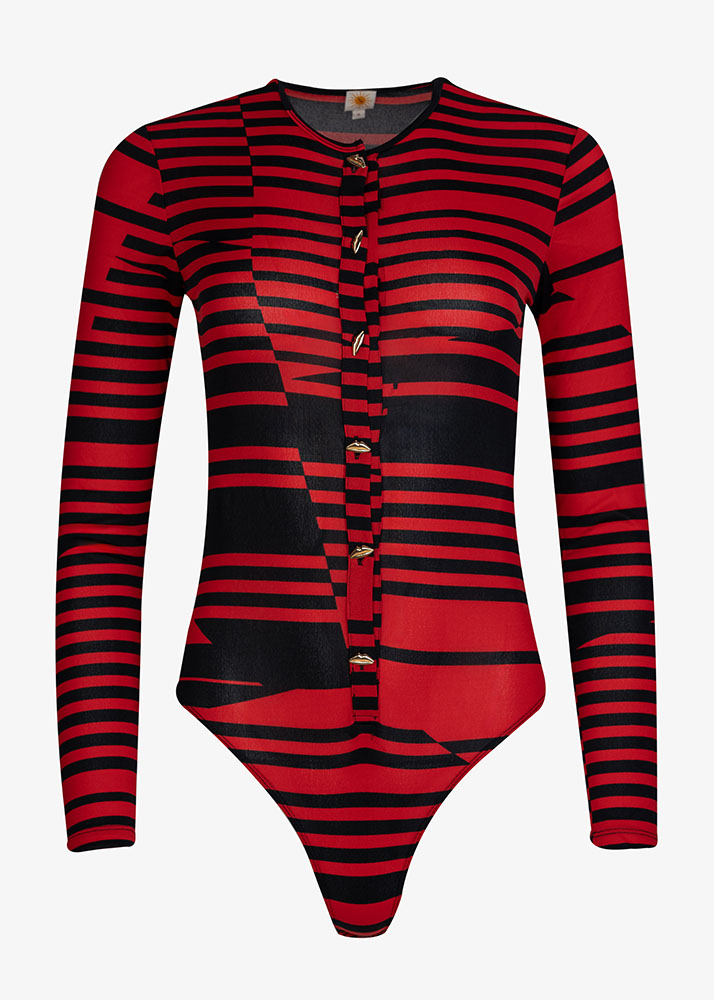 PATTERNED BODYSUIT