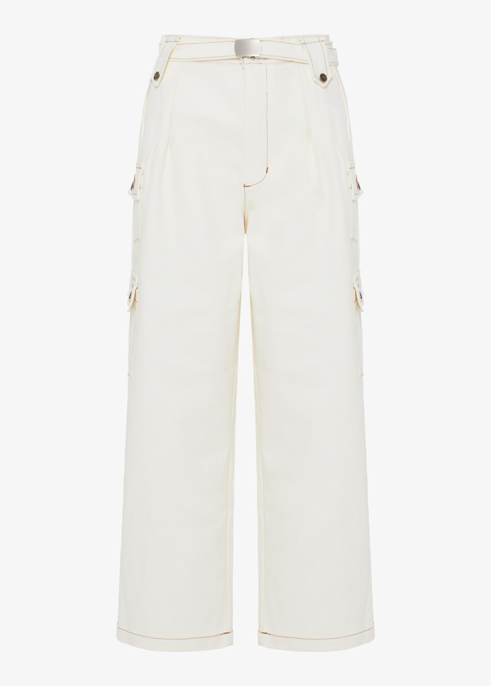 DENIM CARGO PANTS