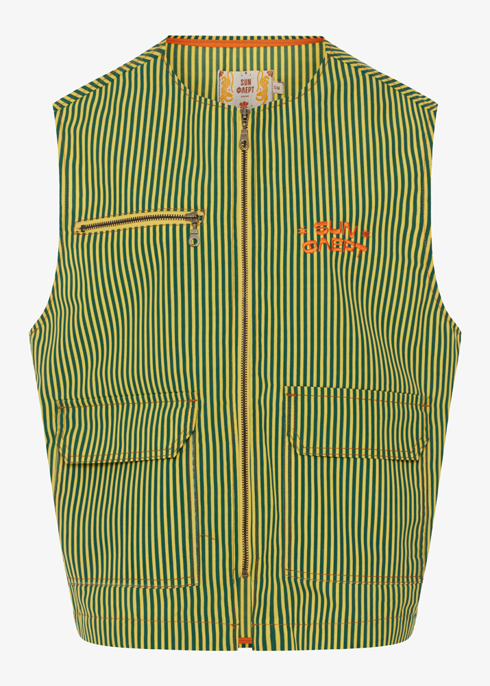 STRIPED GILET