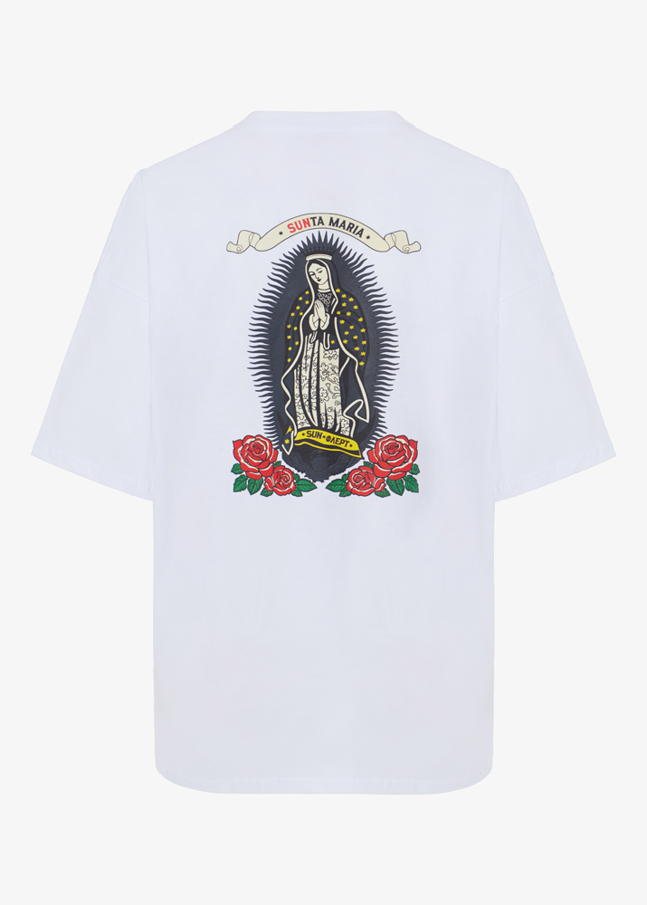 WHITE SUNTA MARIA OVERSIZED T-SHIRT