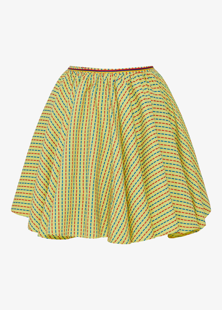 YELLOW EVZONAS MINI SKIRT