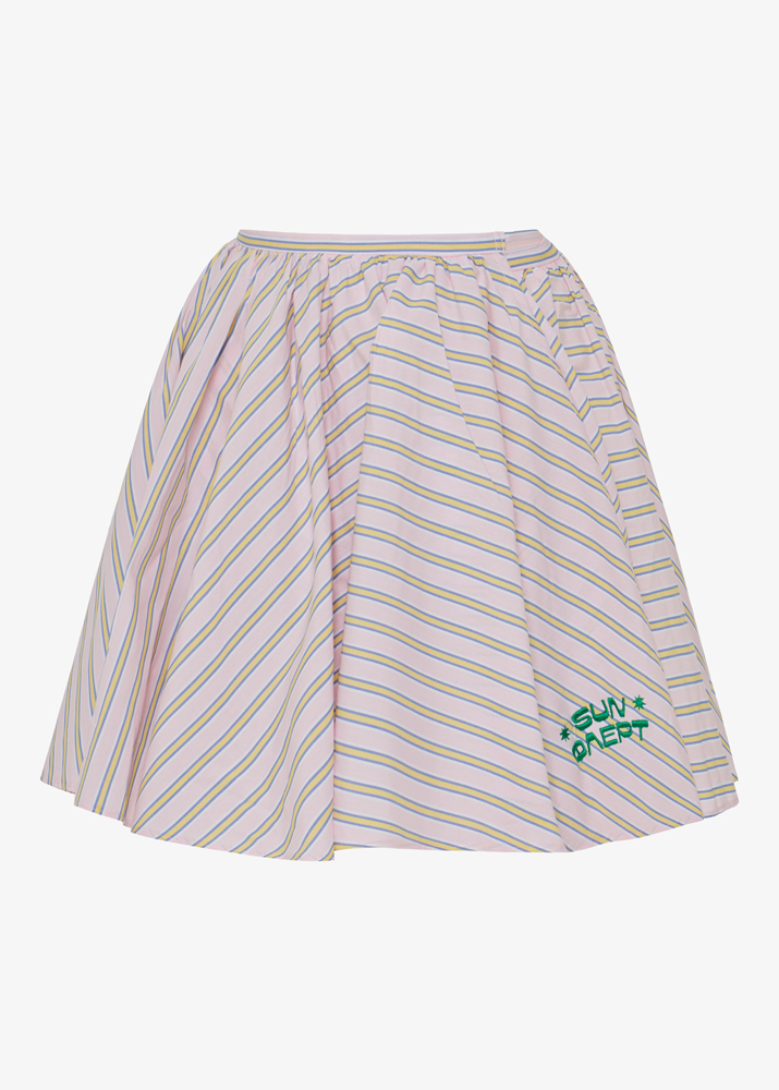 STRIPED EVZONAS MINI SKIRT