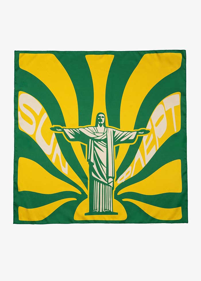 GREEN JESUS SCARF