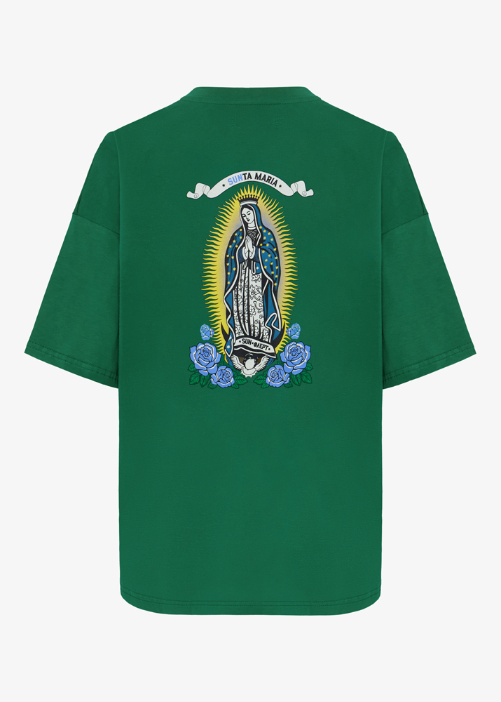 GREEN SUNTA MARIA OVERSIZED T-SHIRT