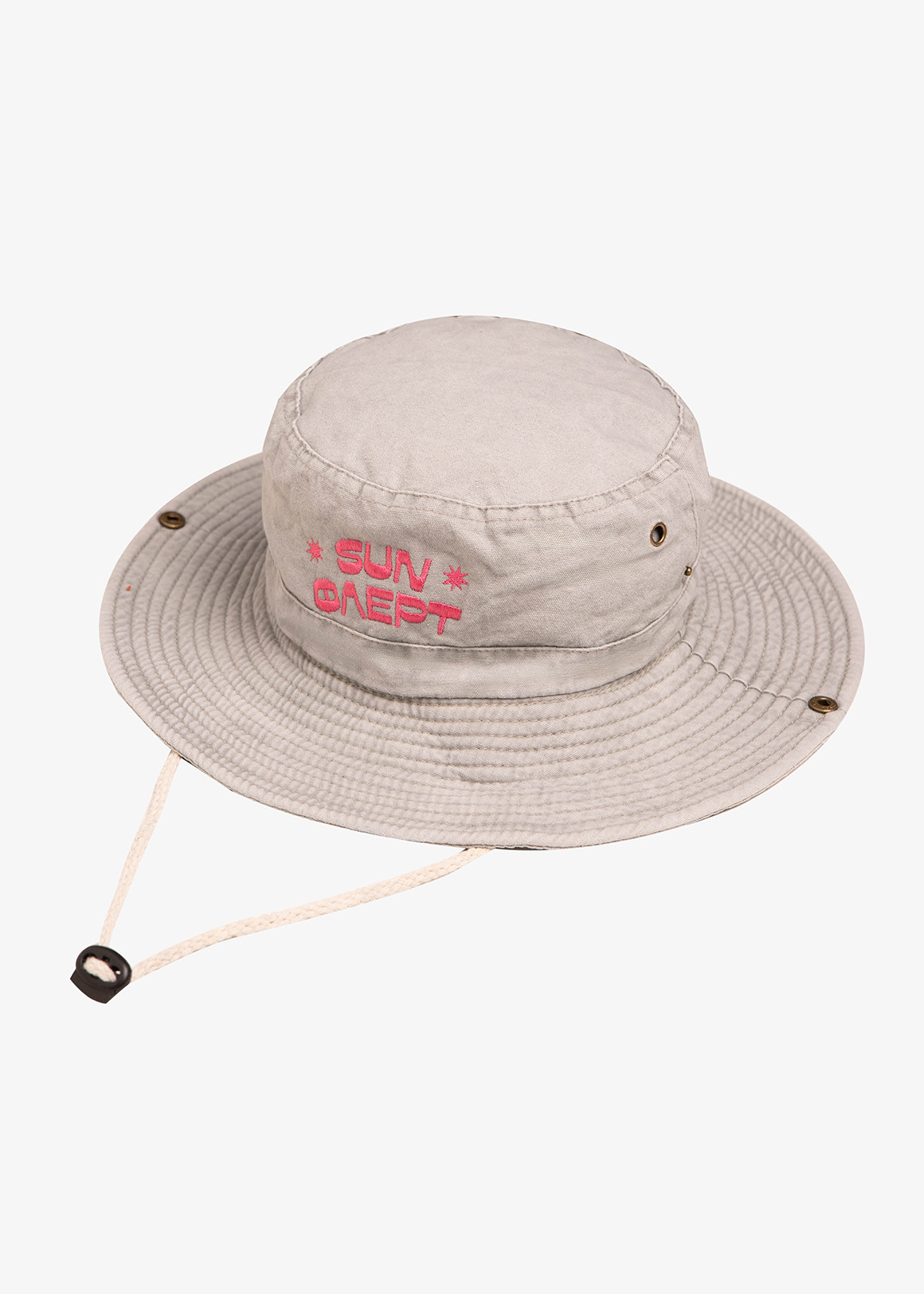 LIGHT GREY BUCKET HAT