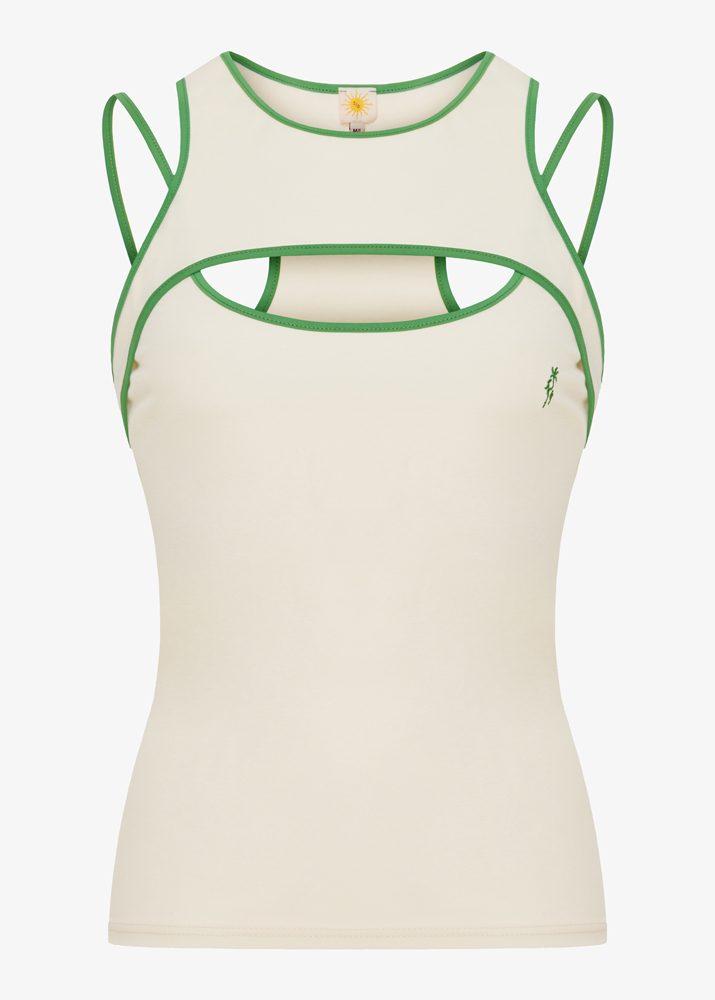 ECRU DOUBLE TOP