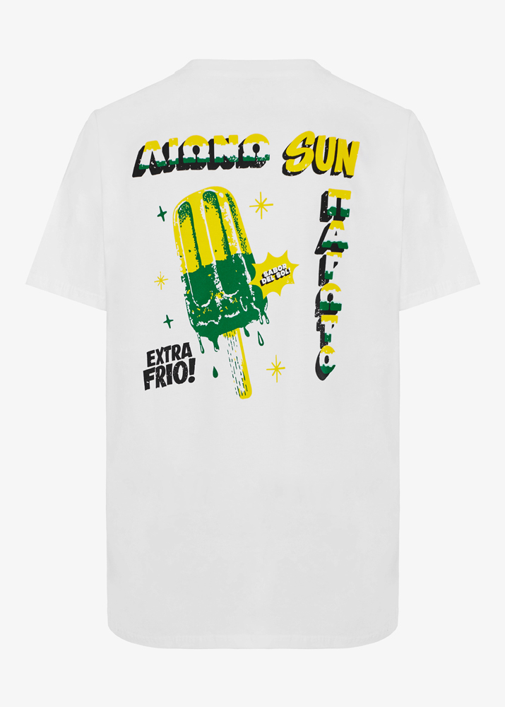 WHITE ΛΙΩΝΩ SUN ΤΟ ΠΑΓΩΤΟ T-SHIRT