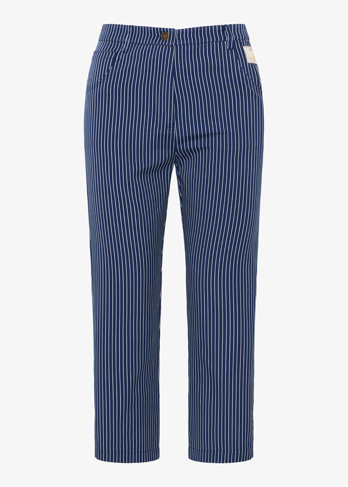 STRIPED CAPRI PANTS