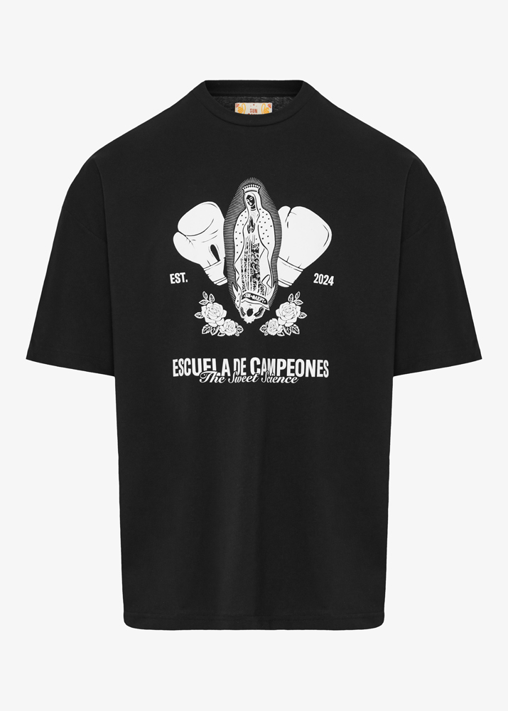BLACK BOX-MARY OVERSIZED T-SHIRT