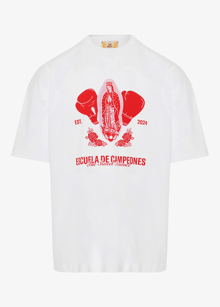 WHITE BOX-MARY OVERSIZED T-SHIRT